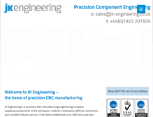 Tablet Screenshot of jk-engineering.co.uk